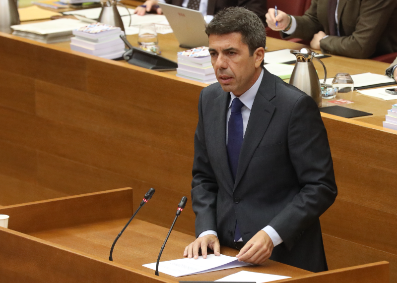 Carlos Mazón exige al Gobierno central la exención del IBI y el IAE a los afectados por las riadas para el 2025